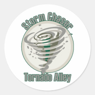 Pegatina Redonda Tornado Alley