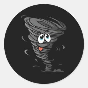 Pegatina Redonda Tornado Por Chaser Storm