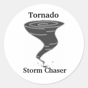 Pegatina Redonda Tornado Storm Chaser - Pegatinas redondos