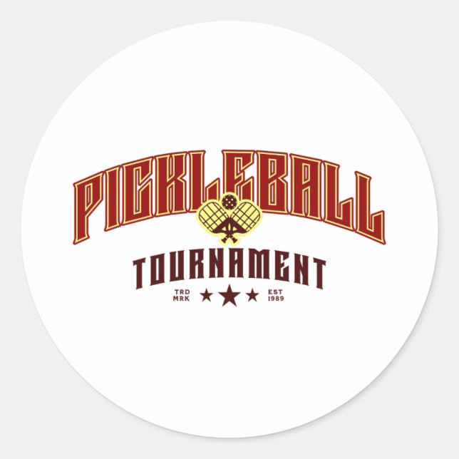 Pegatina Redonda Torneo de baloncesto Vintage (Anverso)