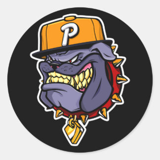 Pegatina Redonda Toro De Esa Industria "La Mascota"