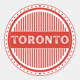 Pegatina Redonda Toronto City Pride Emblem – Canadian Identity