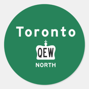 Pegatina Redonda Toronto QEW