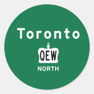 Pegatina Redonda Toronto QEW