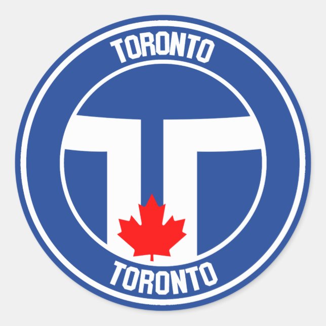 Pegatina Redonda Toronto Round Emblem (Anverso)