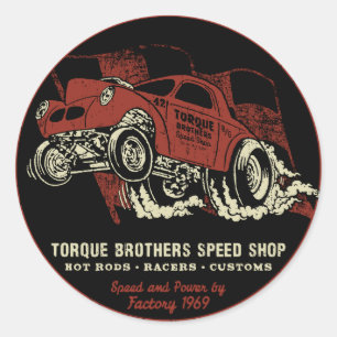 Pegatina Redonda Torque Brothers TB018A