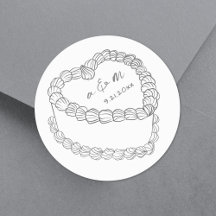 Torta Vintage Dibujada a Mano Boda Caprichosa