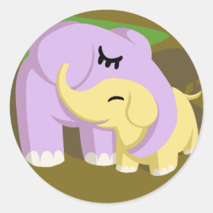 Pegatina Redonda Torta y torta