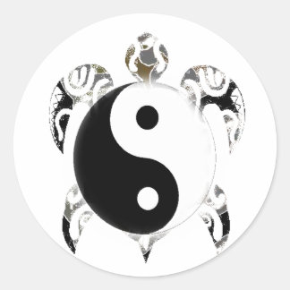 Pegatina Redonda Tortuga marina