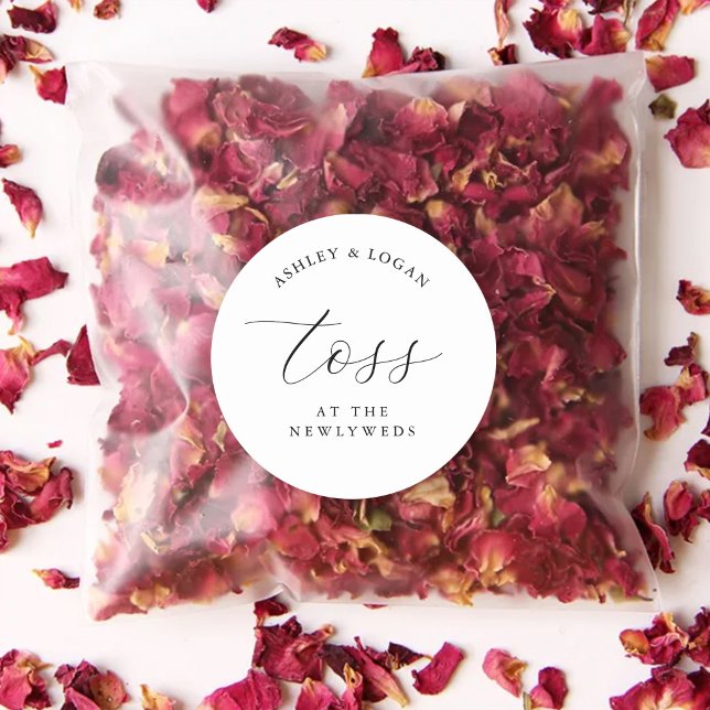 Pegatina Redonda Toss En El Nuevo Favor Del Confetti (Subido por el creador)