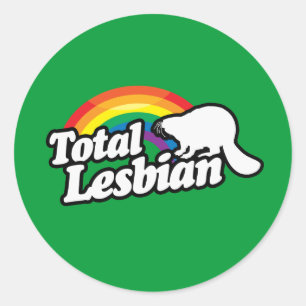 Pegatina Redonda TOTAL LESBIANA CASTOR - BLANCO - (2).png