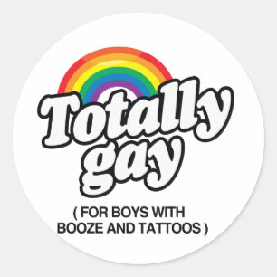 Pegatina Redonda TOTALMENTE GAY PARA NIÑOS CON TATUAS -.png