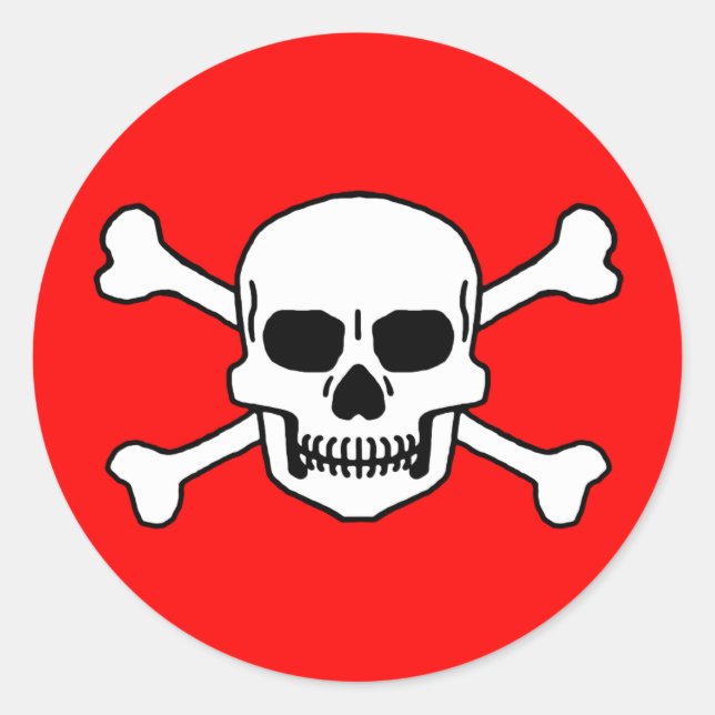 Pegatina Redonda Totenkopf (Anverso)