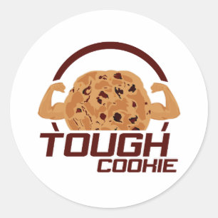 Pegatina Redonda Tough Cookie