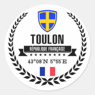 Pegatina Redonda Toulon