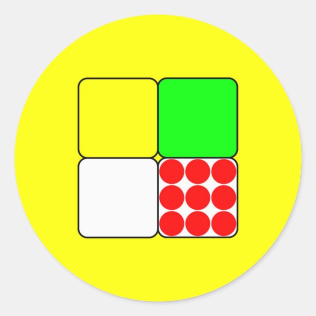 Pegatina Redonda Tour de France Jerseys 3 Amarillo (Anverso)