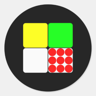 Pegatina Redonda Tour de France Jerseys 3 Black