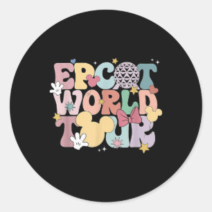 Pegatina Redonda Tour Mundial de Epcot