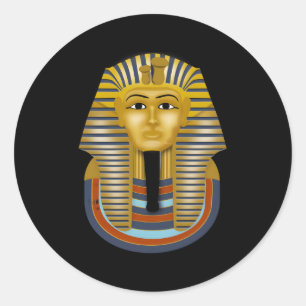 Pegatina Redonda Toutã corresponde a Nkhamon Pharaon Momie