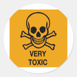Pegatina Redonda Tóxico