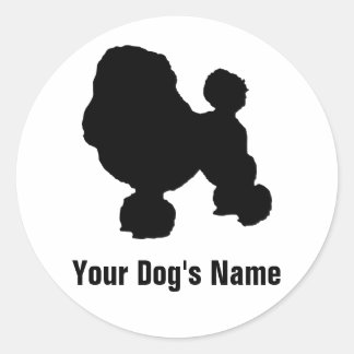 Pegatina Redonda Toy Poodle æイ・プ ド ル
