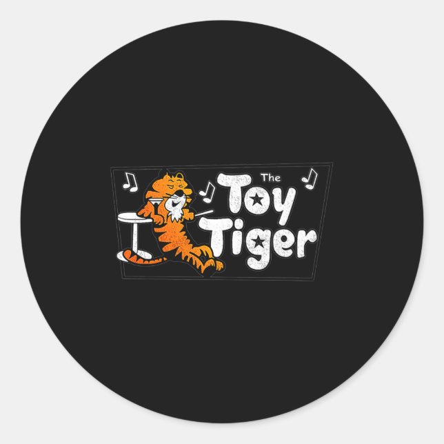 Pegatina Redonda Toy Tiger Louisville Premium  (Anverso)