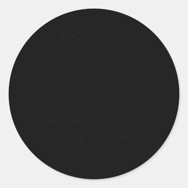 Pegatina Redonda Trabajo de Don Quijote (Anverso)