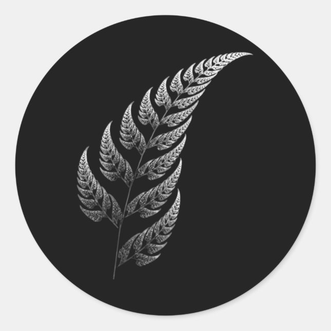 Pegatina Redonda Traditional Maori Tribal Tattoo. New Zealand. Aote (Anverso)