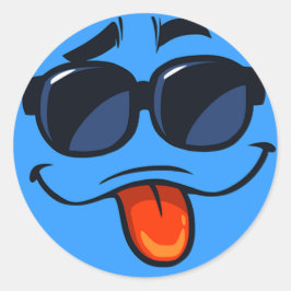 Pegatina Redonda Trae algunas vibraciones frescas a tu vida con est