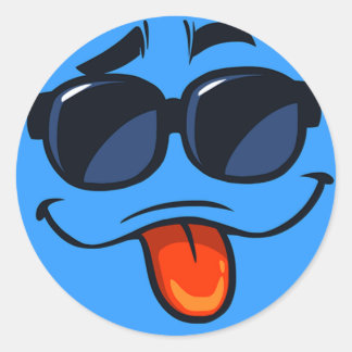 Pegatina Redonda Trae algunas vibraciones frescas a tu vida con est