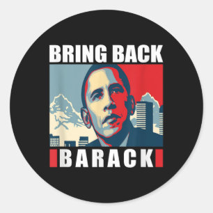 Pegatina Redonda Traer De Vuelta Barack Obama S Para Hombres Camisa