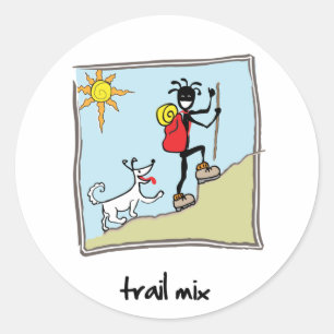 Pegatina Redonda "Trail Mix"