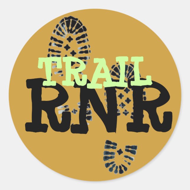 PEGATINA REDONDA TRAIL RNR (Anverso)