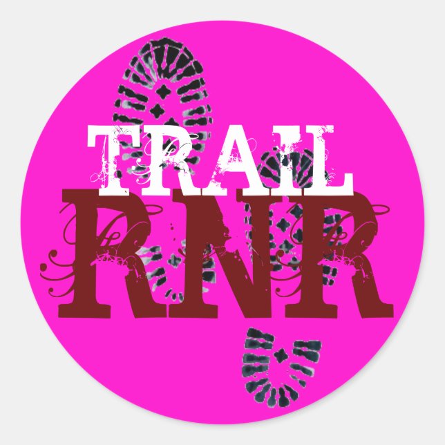 PEGATINA REDONDA TRAIL RNR (Anverso)