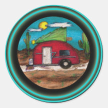 Trailer de navidades con árbol