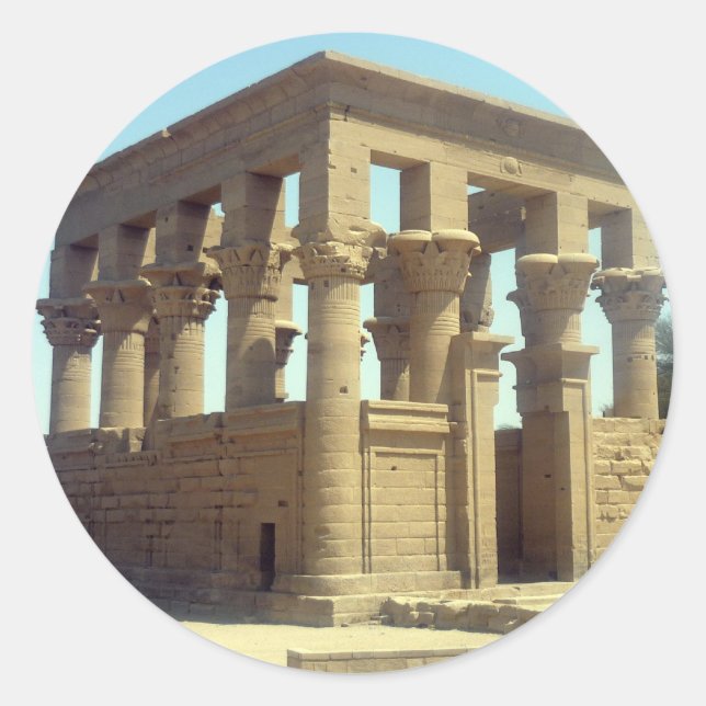 Pegatina Redonda trajan philae (Anverso)