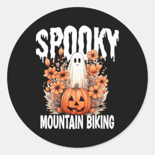 Pegatina Redonda Traje de familia de Halloween para ciclismo de mon
