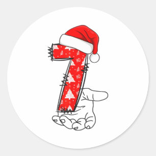 Pegatina Redonda Traje de Navidad para hombre meme número 7 coincid