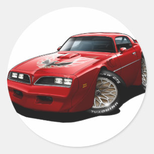 Pegatina Redonda Trans Am Red 1977-78