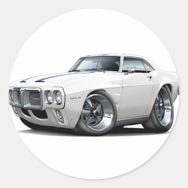 Pegatina Redonda Trans de Firebird 1969 (Anverso)