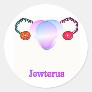 Pegatina Redonda Trans Jewterus