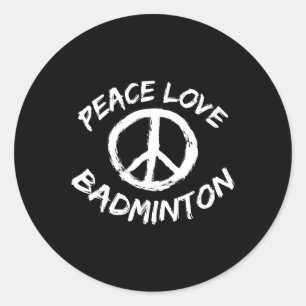 Pegatina Redonda Transbordador de amor por la paz diciendo conjunto