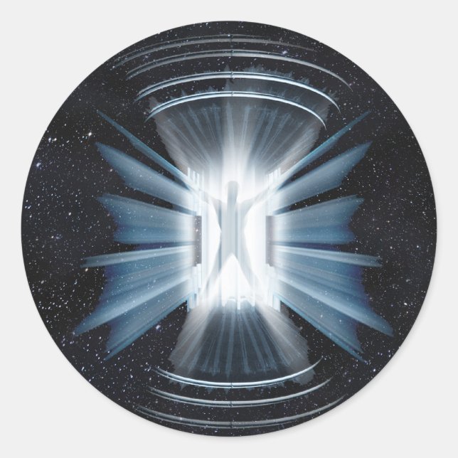 Pegatina Redonda Transportista (Anverso)