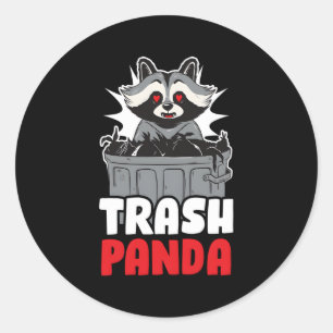 Pegatina Redonda Trash Panda