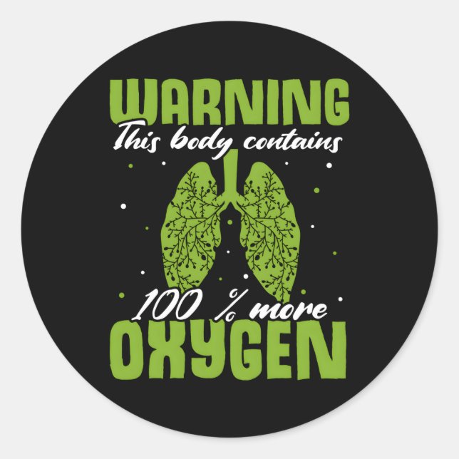 Pegatina Redonda Trasplante de órganos Superviviente de trasplante  (Anverso)