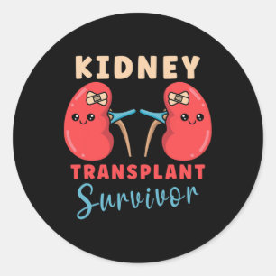 Pegatina Redonda Trasplante renal Donante renal Enfermedad renal 5