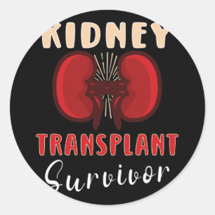 Pegatina Redonda Trasplante renal Donante renal Enfermedad renal 6