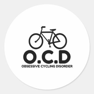 Pegatina Redonda Trastorno obsesivo del ciclo