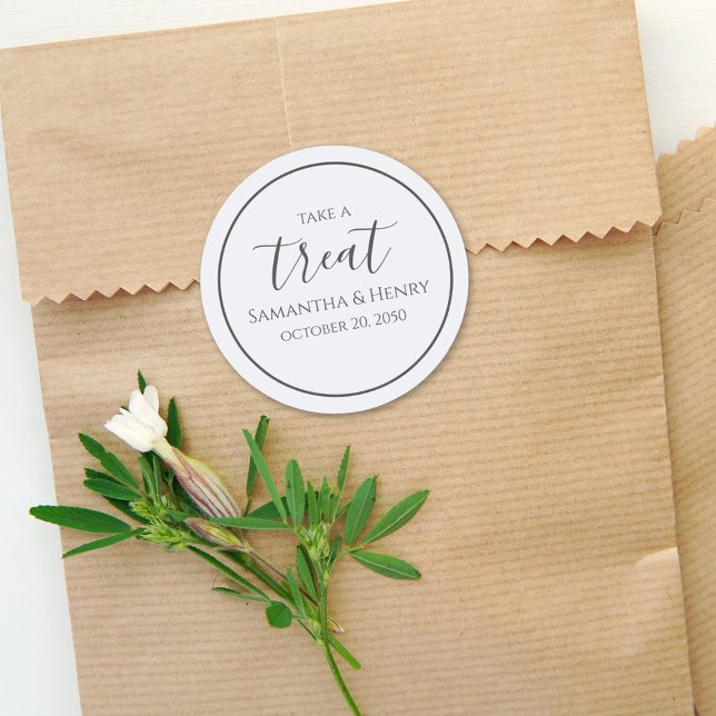 Pegatina Redonda Tratamiento de escritura de caligrafía azul claro  (Subido por el creador)