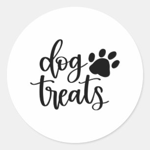 Pegatina Redonda tratamiento para perros